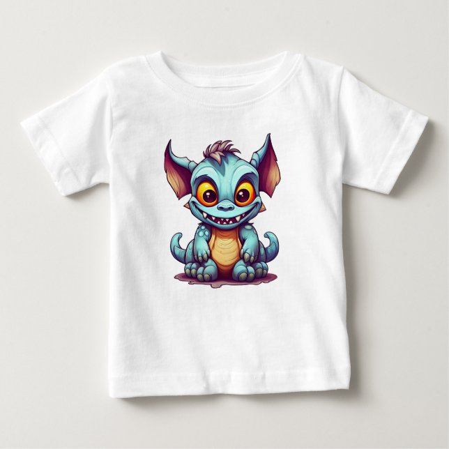Cute Monster Dragon Little Tom Baby T-Shirt (Front)