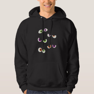 Cute Monster Eyes Halloween Hoodie