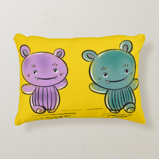 Cute Monster Friends  Decorative Cushion
