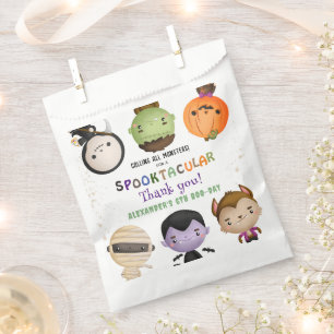 Cute Monster Kids Costume Halloween Birthday Party Favour Bags
