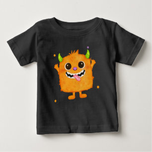 Cute Monster Kids Tee, Birthday Gift for Boys Baby T-Shirt