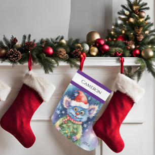 Cute Monster Large Christmas Stocking