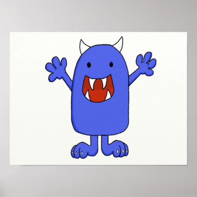 Cute Monster Poster (Front)