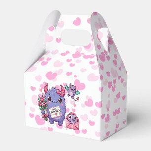 Cute monster Valentine's Day  Favour Box