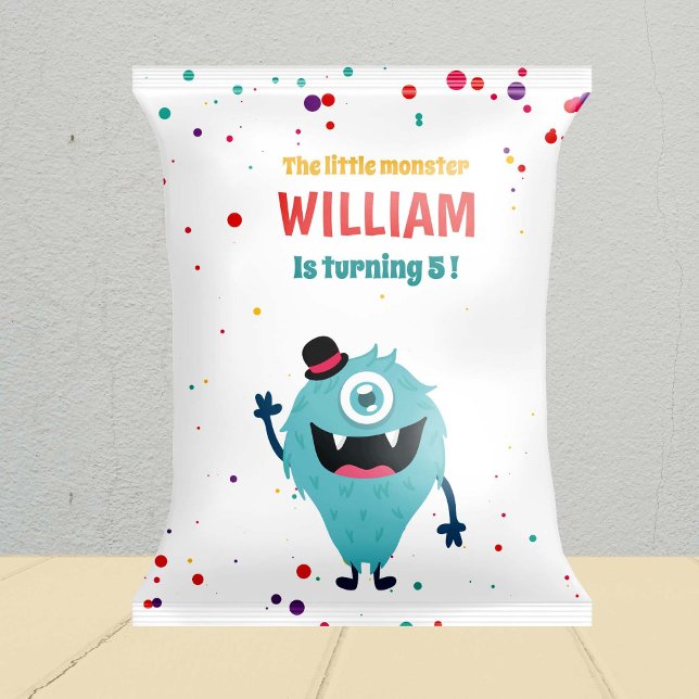 Cute Monsters Chips Bags Party Favour Bag (Creator Uploaded)