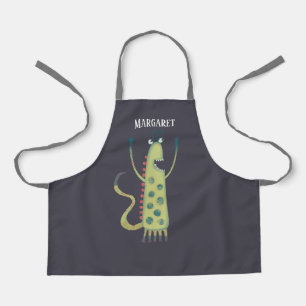 Cute Monsters Personalised Apron