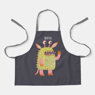 Cute Monsters Personalised Apron