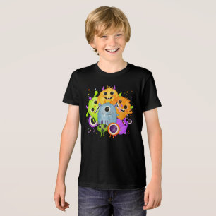 Cute Monsters Watercolor Kids T-Shirt Tri-Blend Shirt