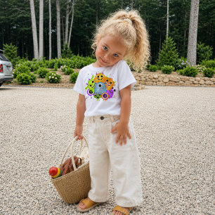 Cute Monsters Watercolor Toddler T-Shirt 