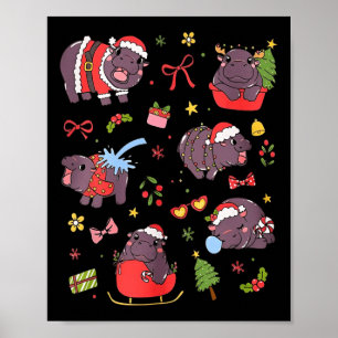 Cute Moo Deng Ba1 Poster