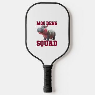 Cute MOO DENG SQUAD Baby Hippo Team Cheer Girls Te Pickleball Paddle