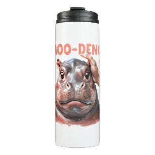 Cute Moo Deng T-Shirt Thermal Tumbler