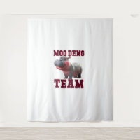Cute MOO DENG TEAM Baby Hippo Squad Girls Besties