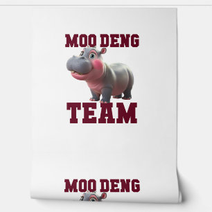 Cute MOO DENG TEAM Baby Hippo Squad Girls Besties  Wallpaper
