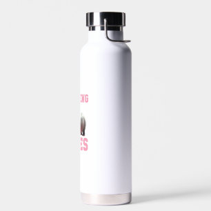 Cute MOO DENG VIBES Only Baby Hippo Kindergarten C Water Bottle