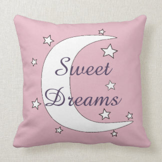 Cute Moon and Stars Sweet Dreams Cushion