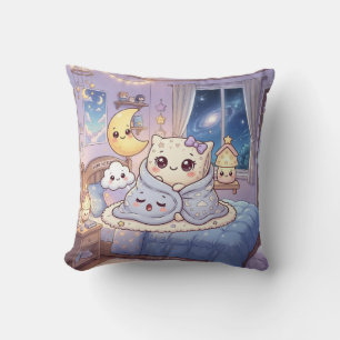 Cute Moon Bedtime Pillow