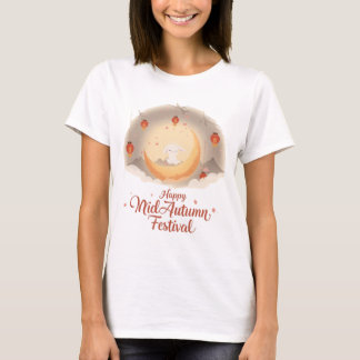 Cute Moon Rabbit – Happy Mid-Autumn Festival Tee