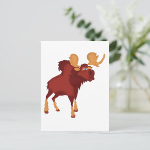 Cute Moose Postcard
