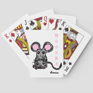 Cute Mooska Mouse Playing Cards