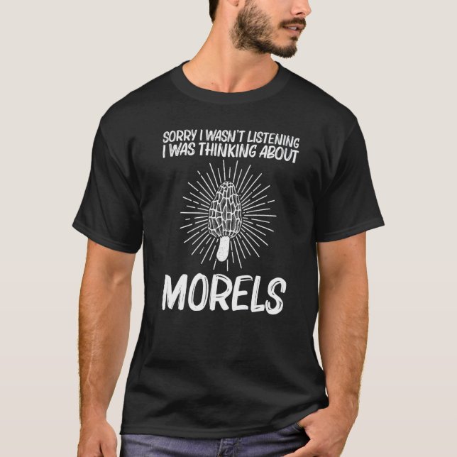 Cute Morel For Men Women Morel Mushroom Hunting T-Shirt (Front)