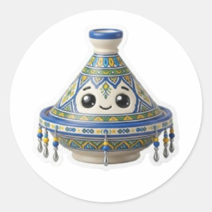 Cute Moroccan Kawaii Tajine Sticker