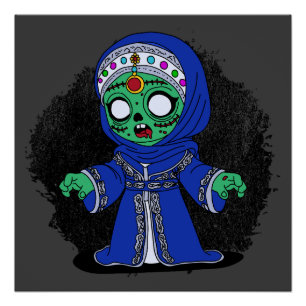 Cute Moroccan Zombie Poster