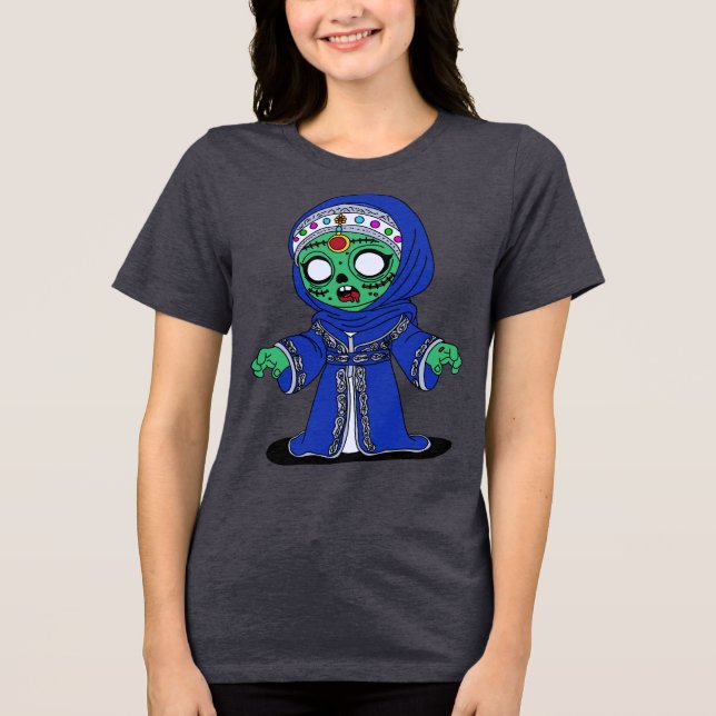 Cute Moroccan Zombie Tri-Blend Shirt (Front)