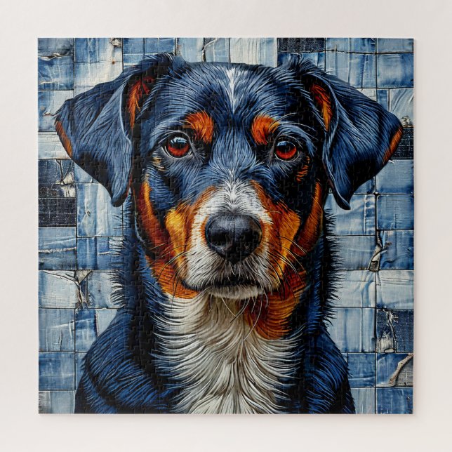 Cute mosaic Dog Jigsaw Puzzle (Vertical)