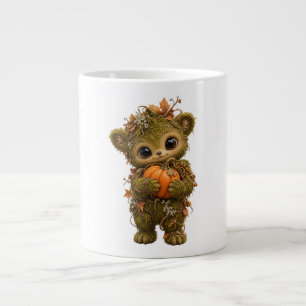 Cute Moss Bear Pumpkin Mug
