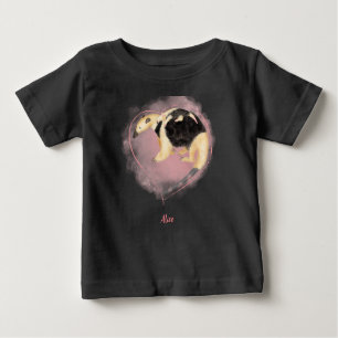 Cute mother & baby tamandua baby T-shirt (color)