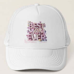 *~* Cute Mother Day Hearts Flowers 3-d AP72 Trucker Hat