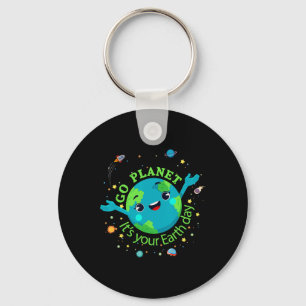 Cute Mother Earth Day Save Our Planet Women Girl K Key Ring