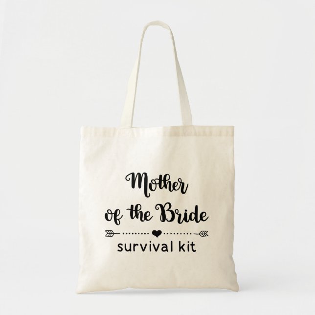 Cute Mother of the Bride Survival Kit Tote Bag (Front)