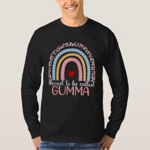 Cute Mother s Day Blessed To Be Called Gumma Rainb T-Shirt