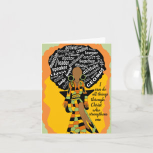 Cute Mother's Day African American   Card