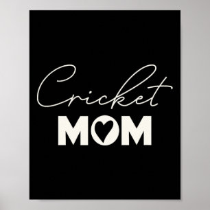 Cute Mother's Day Cricket Mom Poster