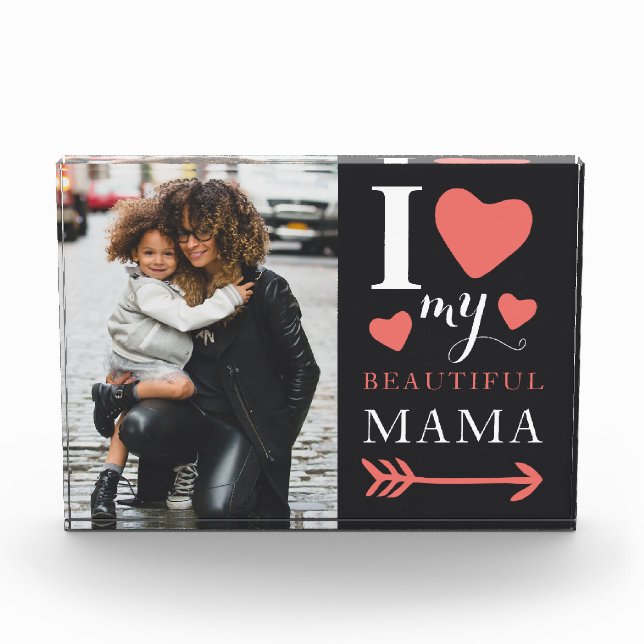 Cute Mother's Day  Photo Block (Front)