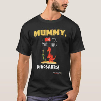 Cute Motheru2019s Day Dinosaur   From Son And Daug T-Shirt