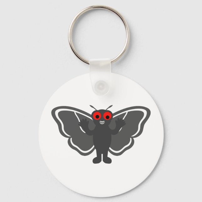 Cute Mothman Key Ring (Front)