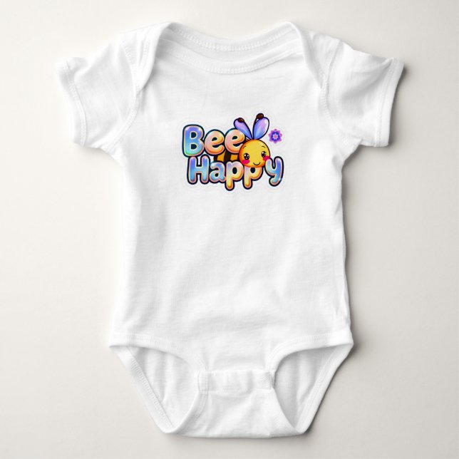 Cute Motivational Bee Graphic Tee (Front)
