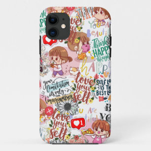 Cute Motivational – Positive Quote Kawaii Case-Mate iPhone Case