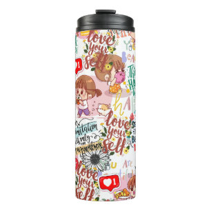 Cute Motivational – Positive Quote Kawaii Thermal Tumbler