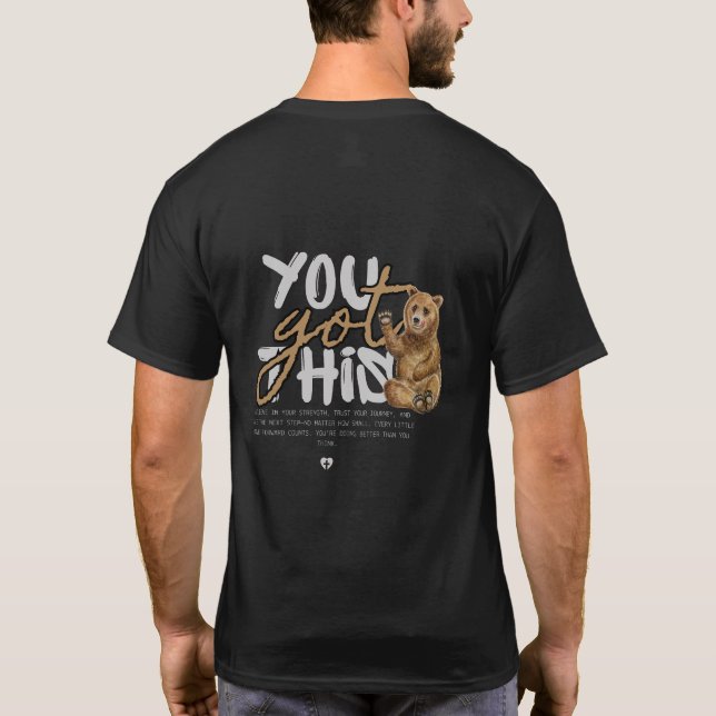 Cute Motivational Slogan Shirt Design (Back)