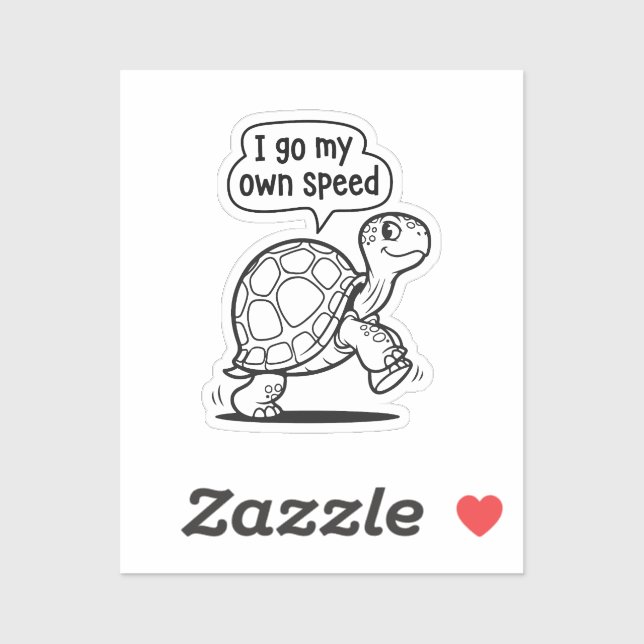 Cute Motivational Turtle Cartoon (Sheet)