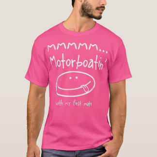 Cute motor boating tee for boating and floating, s