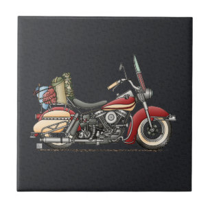 Cute Motorcycle Tile