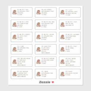 Cute Mouse 18 Individual Name Address Thanksgiving