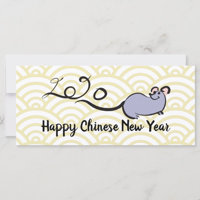 Cute Mouse Cartoon Lunar Rat New Year 2020 RFC (Front)