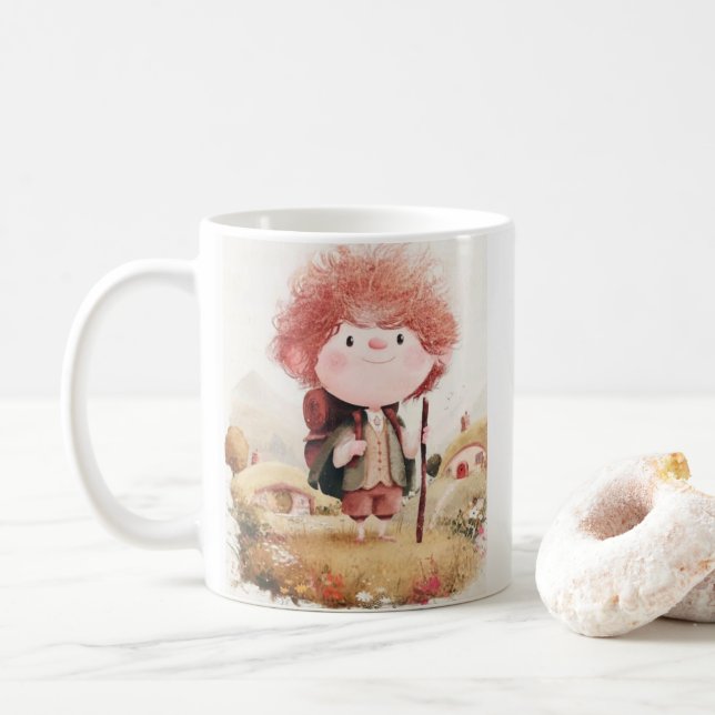Cute Mouse Coffee Mug Kind_Ones Style Cosy Minimal (With Donut)